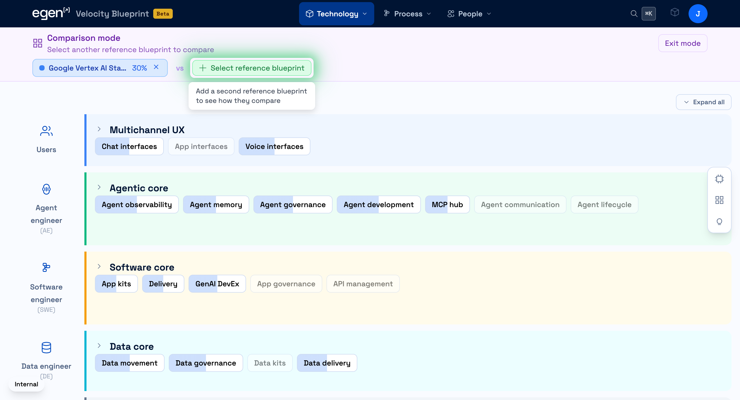 Select your first reference blueprint
